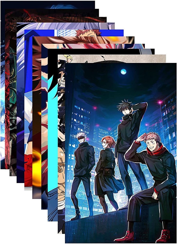 Anime room decor anime posters Anime wall decor poster pack for naruto  wall Anime prints wall collageanime room decor Photographic Paper   Animation  Cartoons posters in India  Buy art film