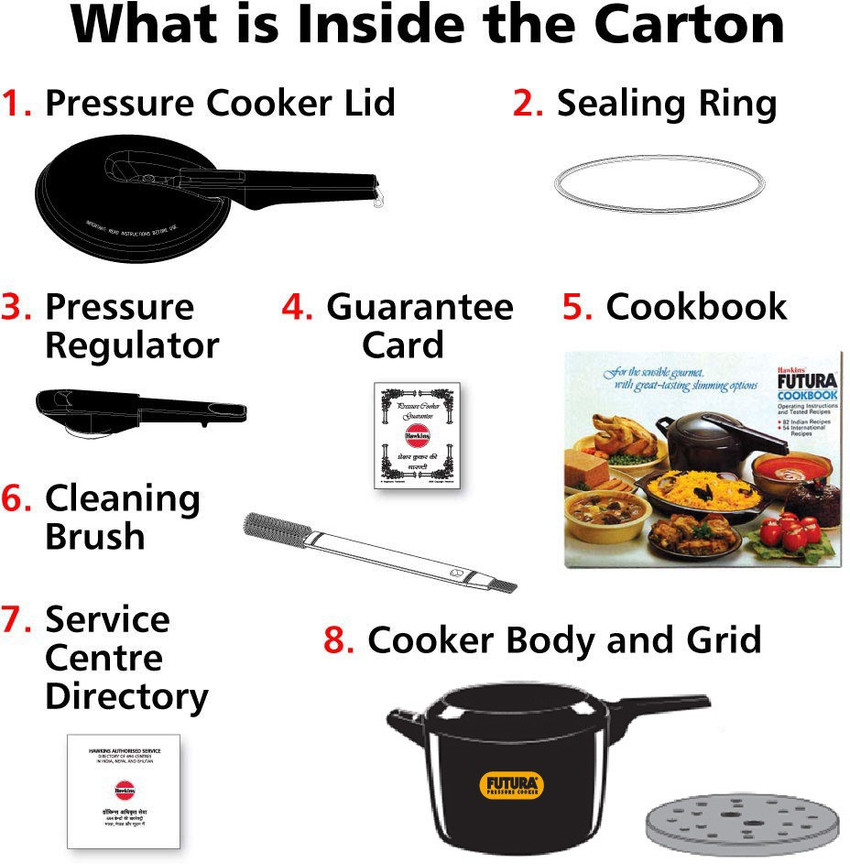 Hawkins Futura FP60 6 L Inner Lid Pressure Cooker Price in India Buy Hawkins Futura FP60 6 L Inner Lid Pressure Cooker online at Flipkart