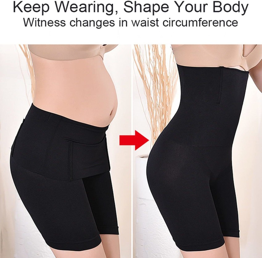 Buy Fashiol Women Waist Trainer Shapewear High Waist Tummy Control Butt  Lifter Panty Thigh Slimmer (Best Fits Upto 32 to 38 Waist Size) (Black  Beige) Fits Upto- M, L, XL,XXL (Black) Online