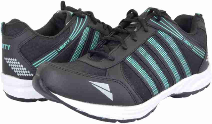 Liberty black 2025 sports shoes