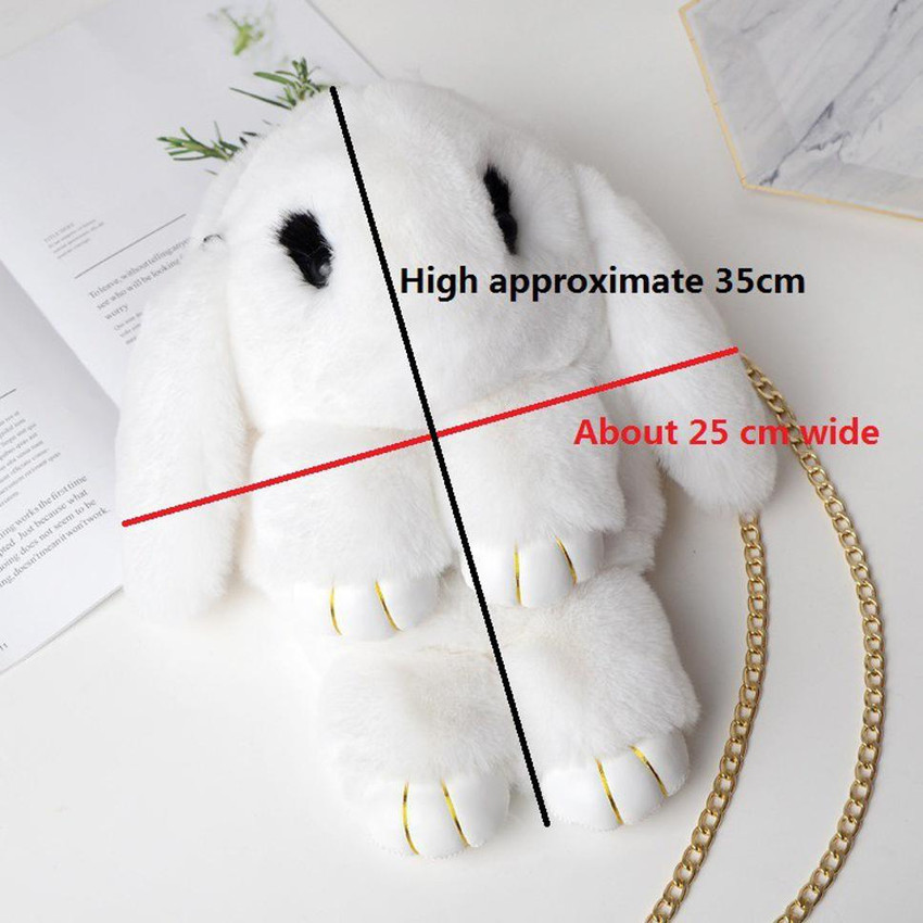 my dolphin White Sling Bag Cute Cartoon Rabbit Fluffy Bunny Crossbody Chain Bag for girls white Price in India Flipkart