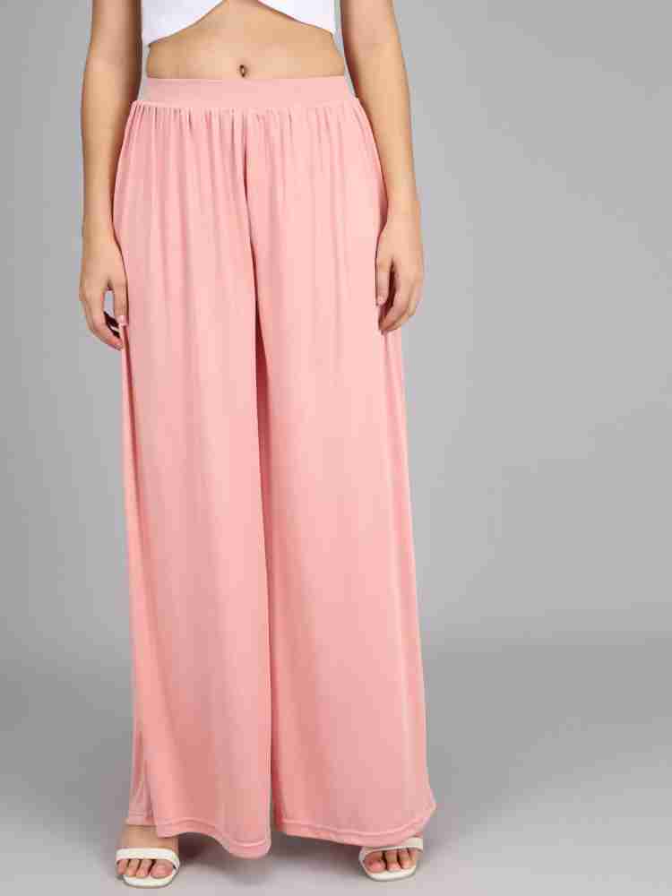 KOTTY Flared Women Pink Trousers - Buy KOTTY Flared Women Pink