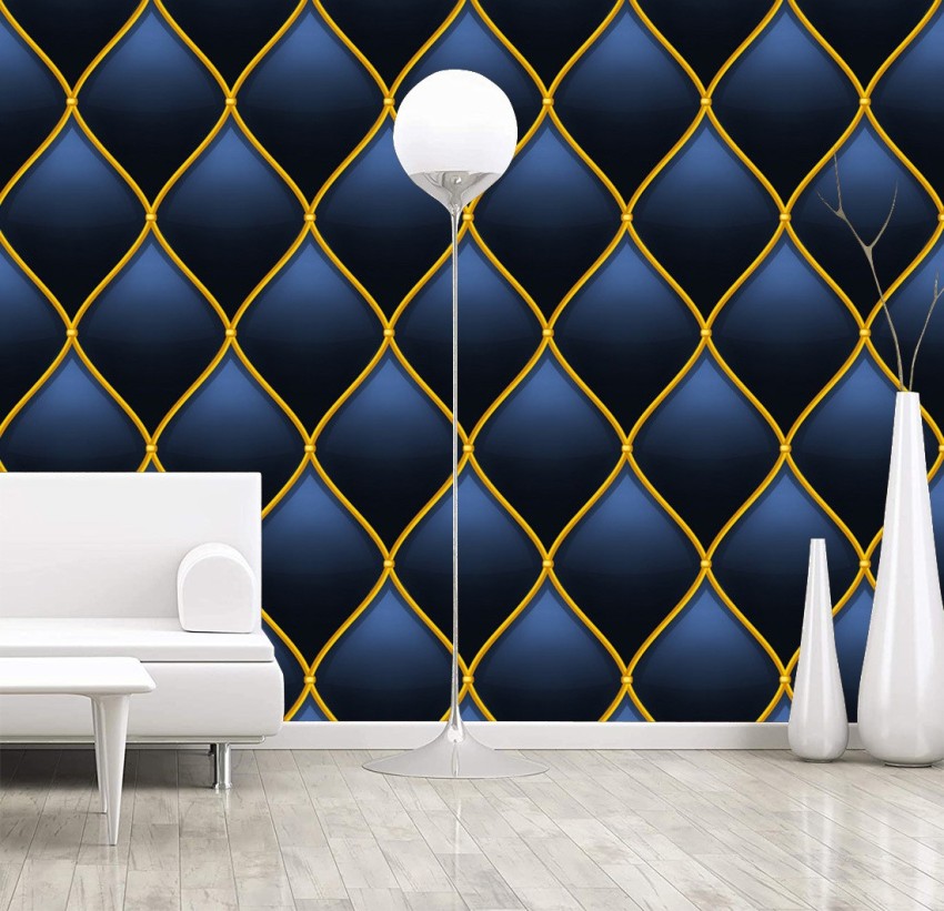 Buy Online  Navy Blue And Gold Art Deco Wallpaper in US