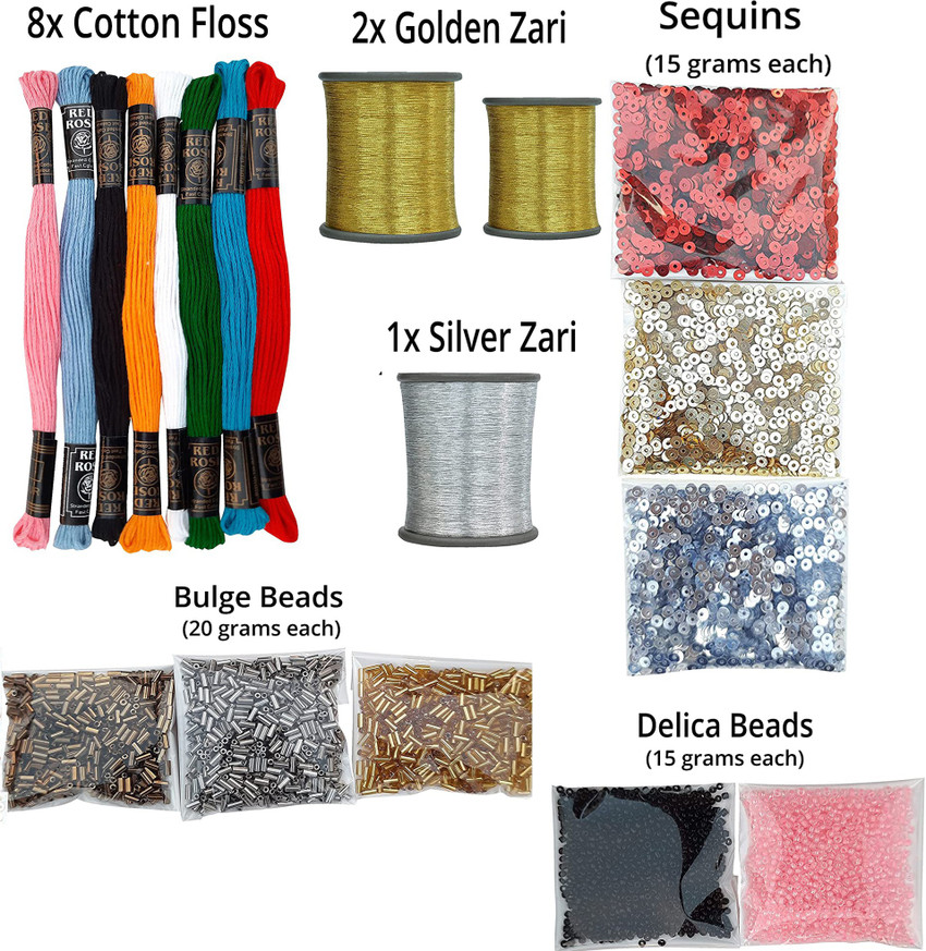 Maggam work deals materials
