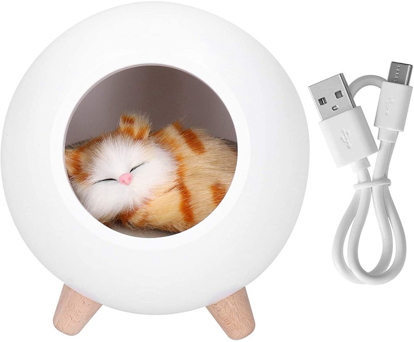 One Trade India Cat LED Night Lamp USB Charging for Bedside Home