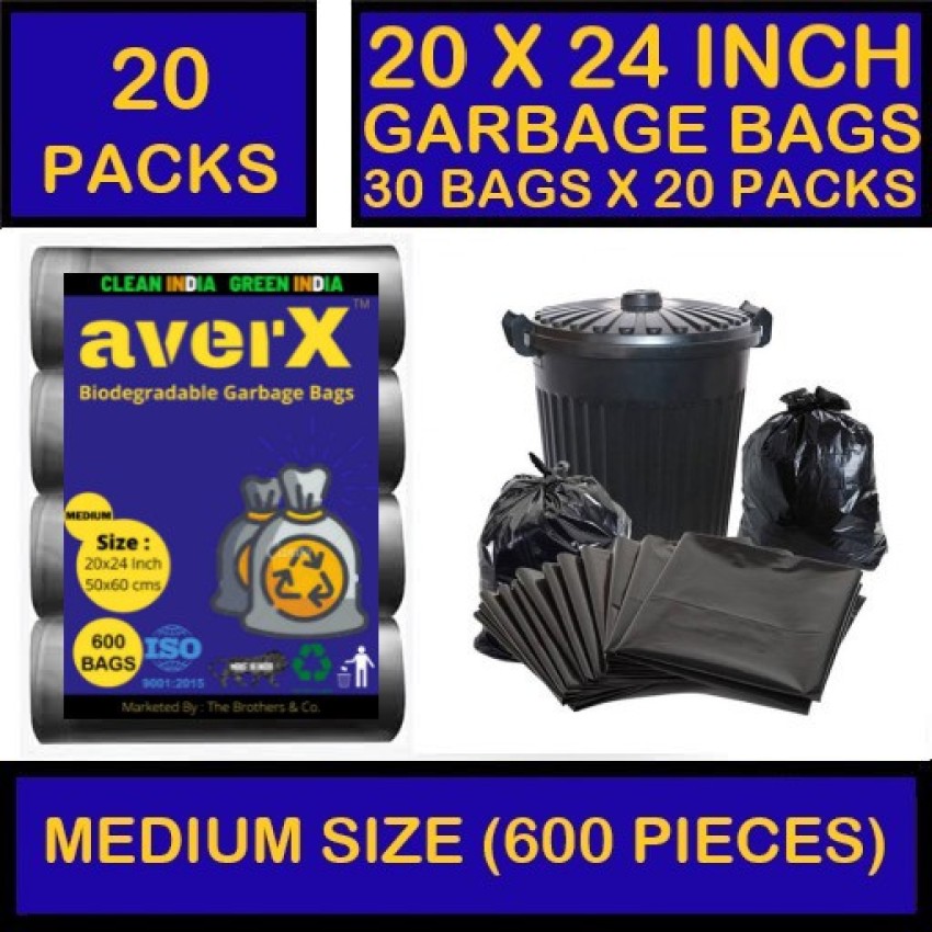 Buy IMVELO 100% COMPOSTABLE GARBAGE BAG | 3 ROLLS (15 BAGS/ROLL) | DUSTBIN/TRASH  BAG (19 X 21 INCHES) Online & Get Upto 60% OFF at PharmEasy