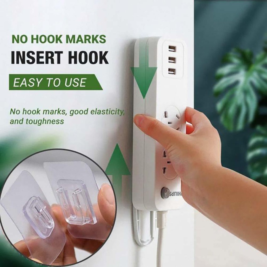 Double-Sided Adhesive Wall Hooks Hanger Strong Hooks Transparent