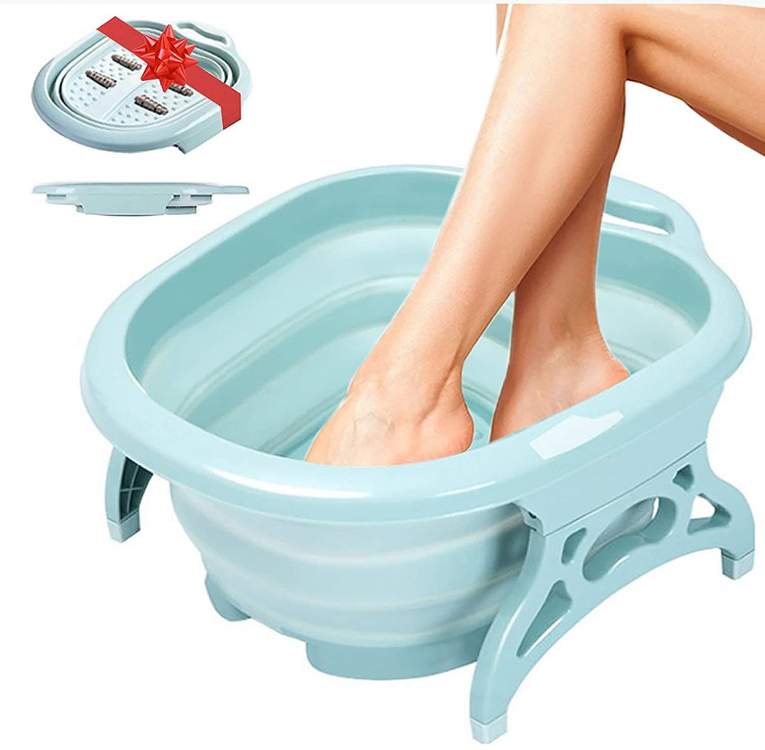 MERIOX Foot Spa Collapsible Foot Bath Large Foot Soak Tub for