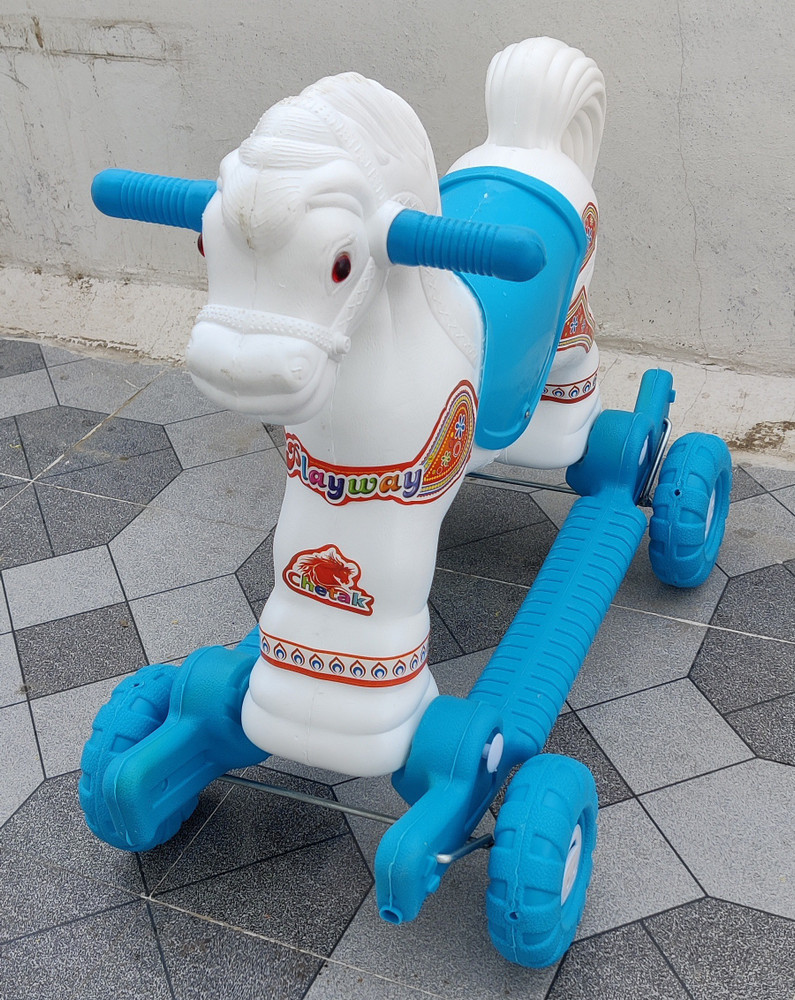 PRABLE OH BABY BABY PLASTIC HORSE WITH ROCKING FUNCTION AND