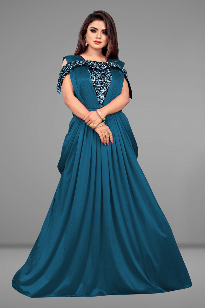 eurella Flared A line Gown Price in India Buy eurella Flared A line Gown online at Flipkart