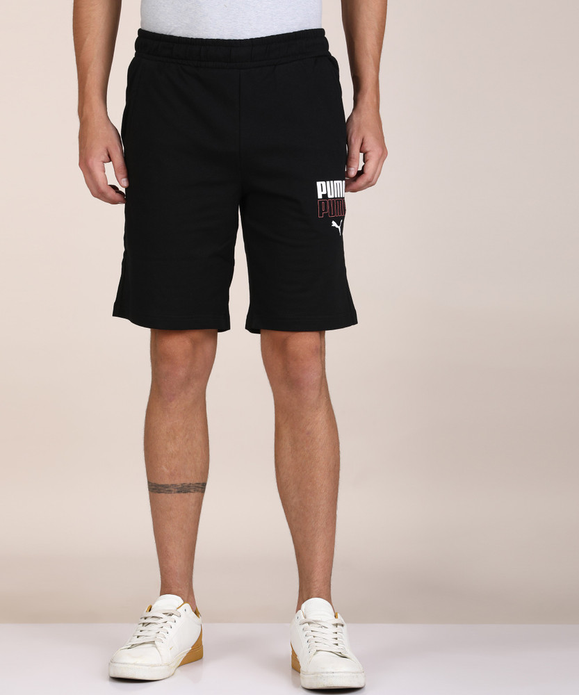 PUMA Solid Men Black Regular Shorts Buy PUMA Solid Men Black