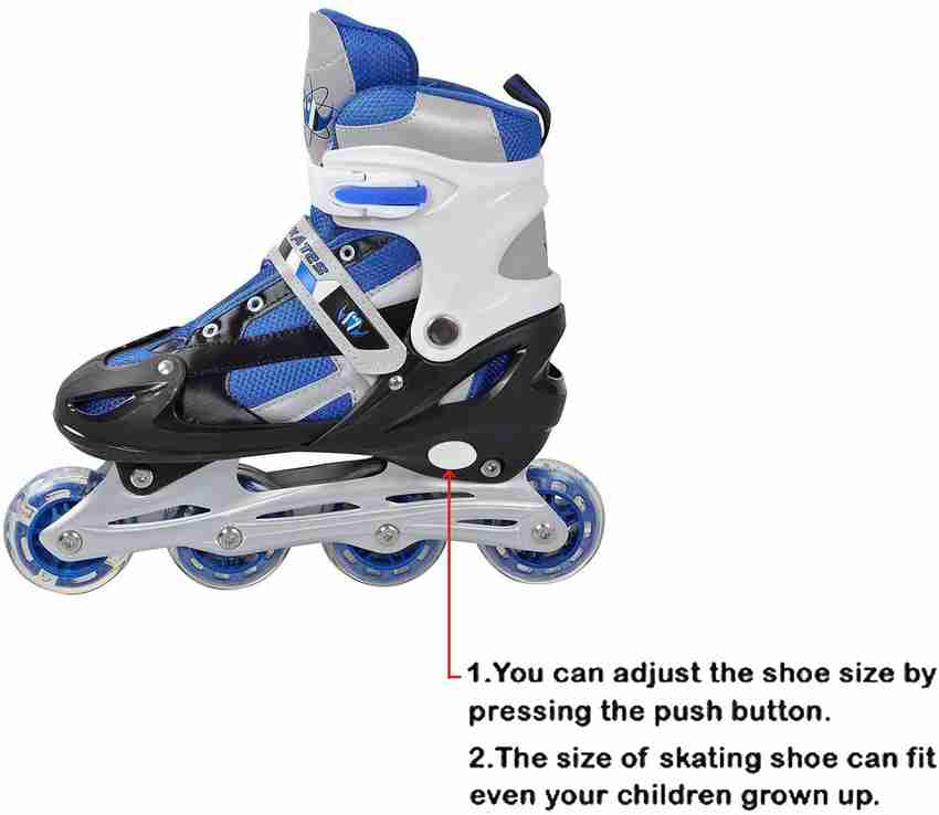 Orayan Skating Shoes Premium Quality Adjustable Different Size With Light In Wheels Skates Multicolor In line Skates Size 6 9 UK Buy Orayan Skating Shoes Premium Quality Adjustable Different Size
