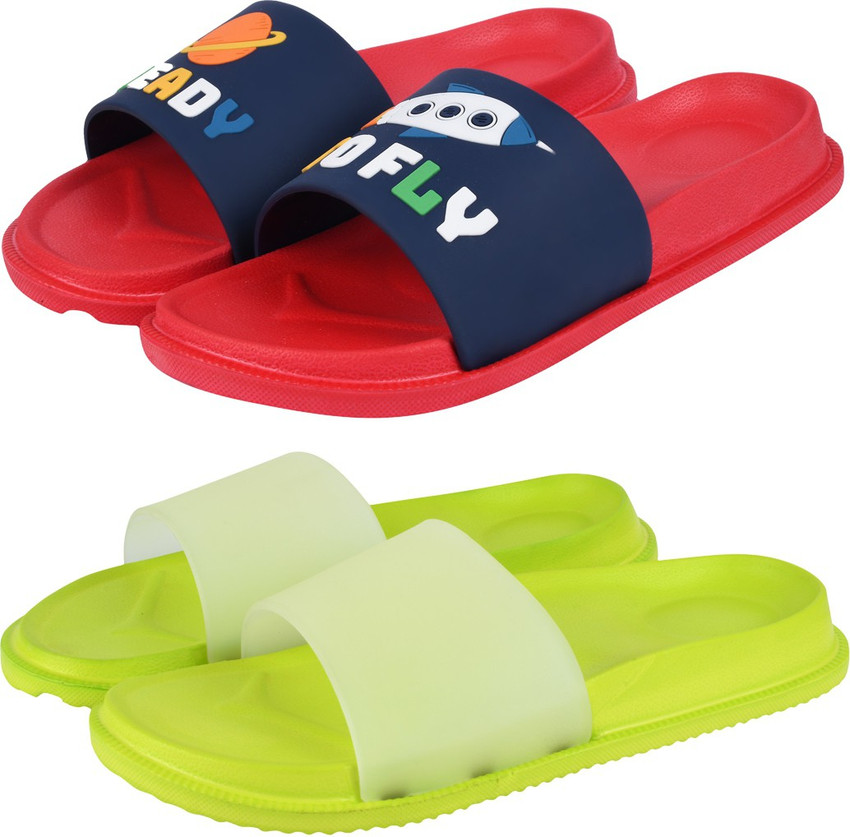 Neon sales flip flops