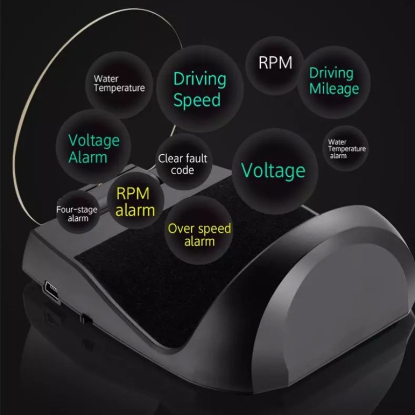2021 New HUD OBD2 Car Heads Up Display GPS Dual Mode Speedometer Hud O