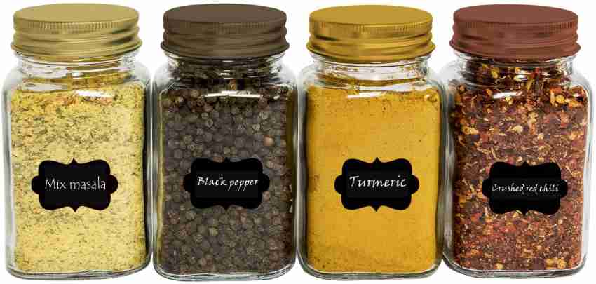 Spice Labels Stickers, Pvc Waterproof And Oil-proof Bottle Jar