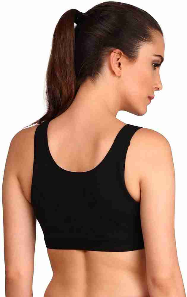 Ellixy Women Cotton Padded Sports Bra Women Sports Heavily Padded