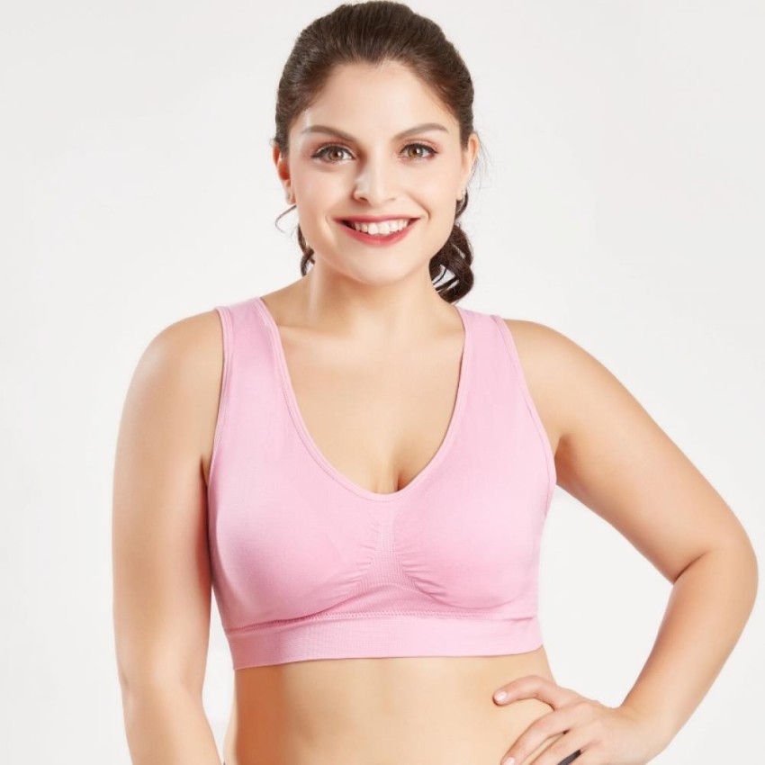 Wonder World ® ComfortBlend ComfortFlex Fit Women Sports Lightly Padded Bra  - Buy Wonder World ® ComfortBlend ComfortFlex Fit Women Sports Lightly  Padded Bra Online at Best Prices in India