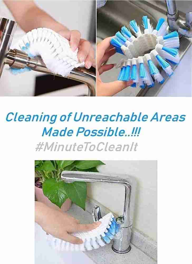 MinuteToCleanIt Floor Bathroom Cleaner Brush with Long Handle