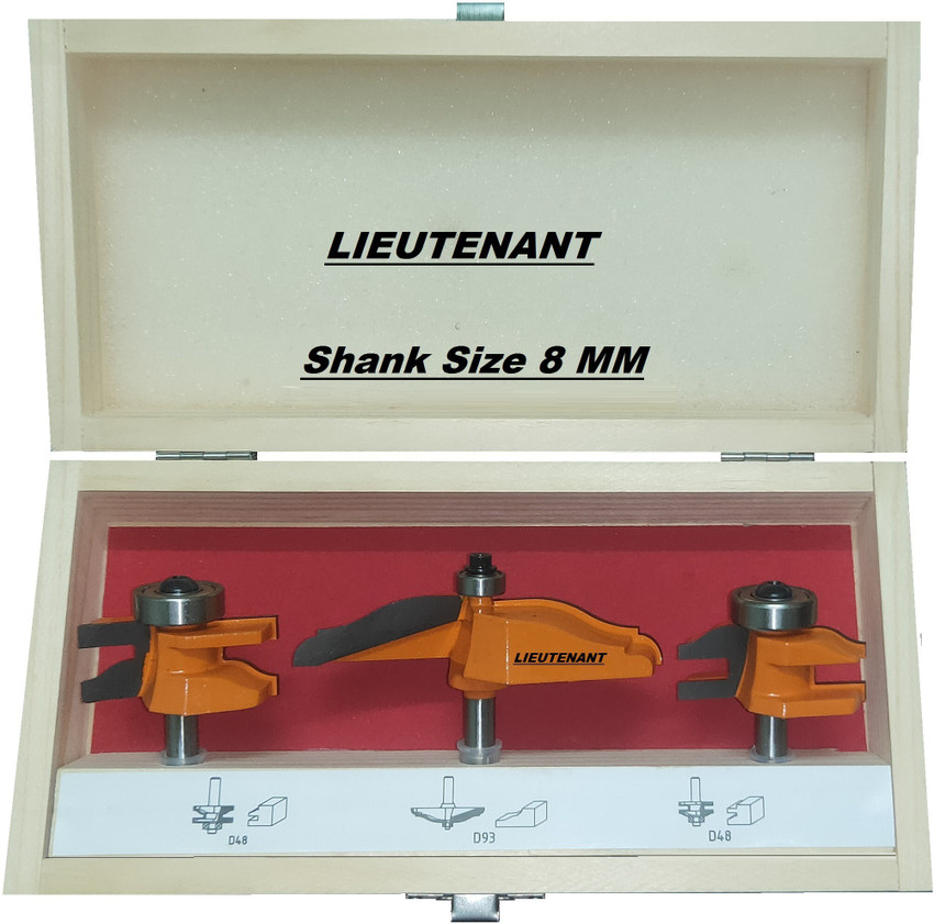 Cabinet door shop router bits