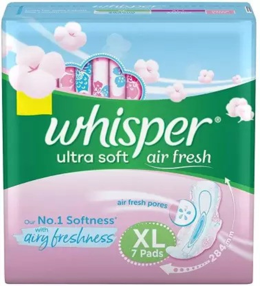 Whisper ULTRA SOFT PINK 30 XL+ EACH PACK OF 2 Sanitary Pad, Buy Women  Hygiene products online in India