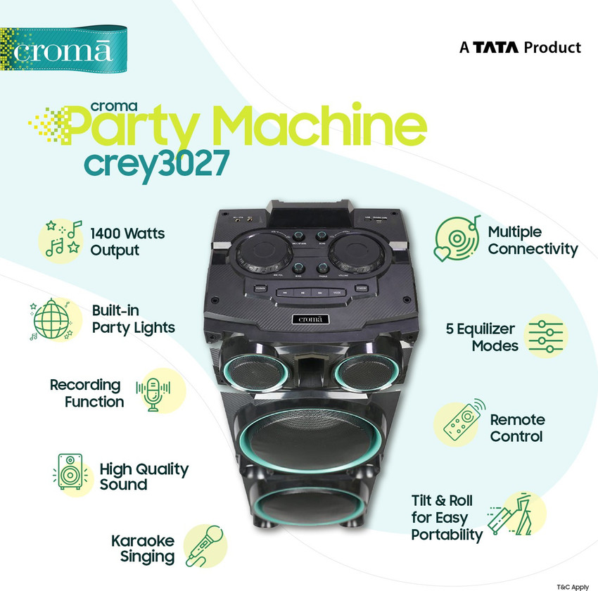 Croma sales tower speakers