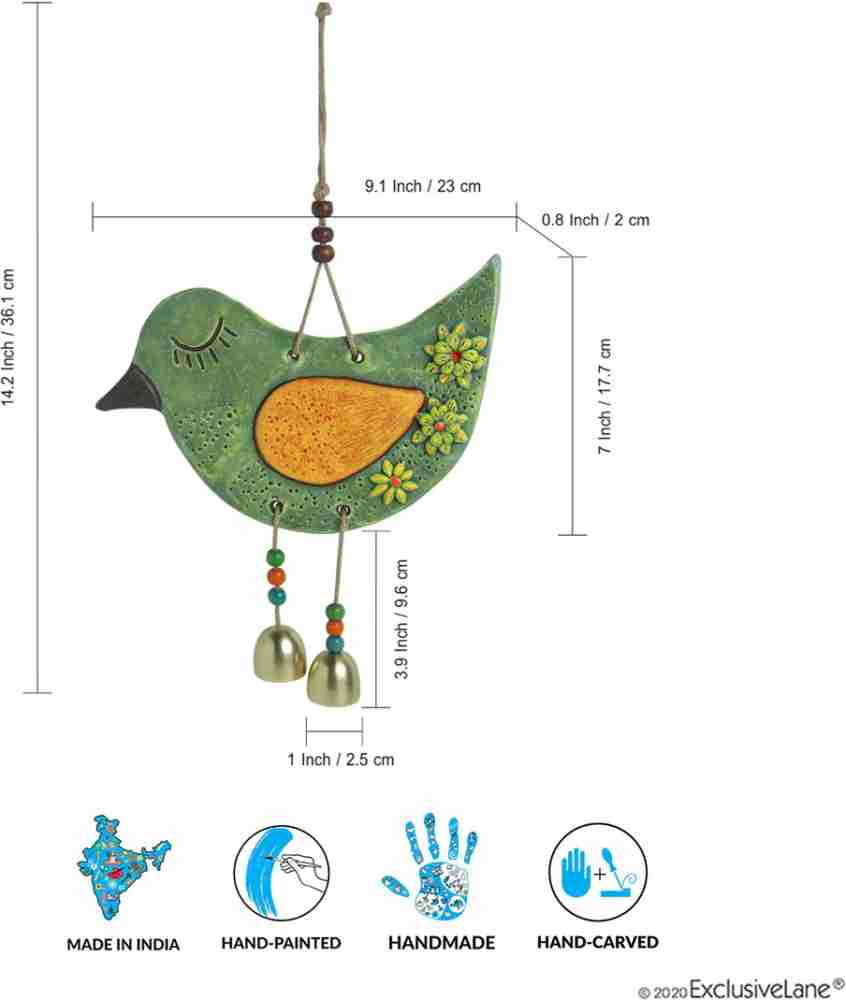 DRAVY HANDICRAFTS Hanging Bird for Home Garden Balcony Decorative