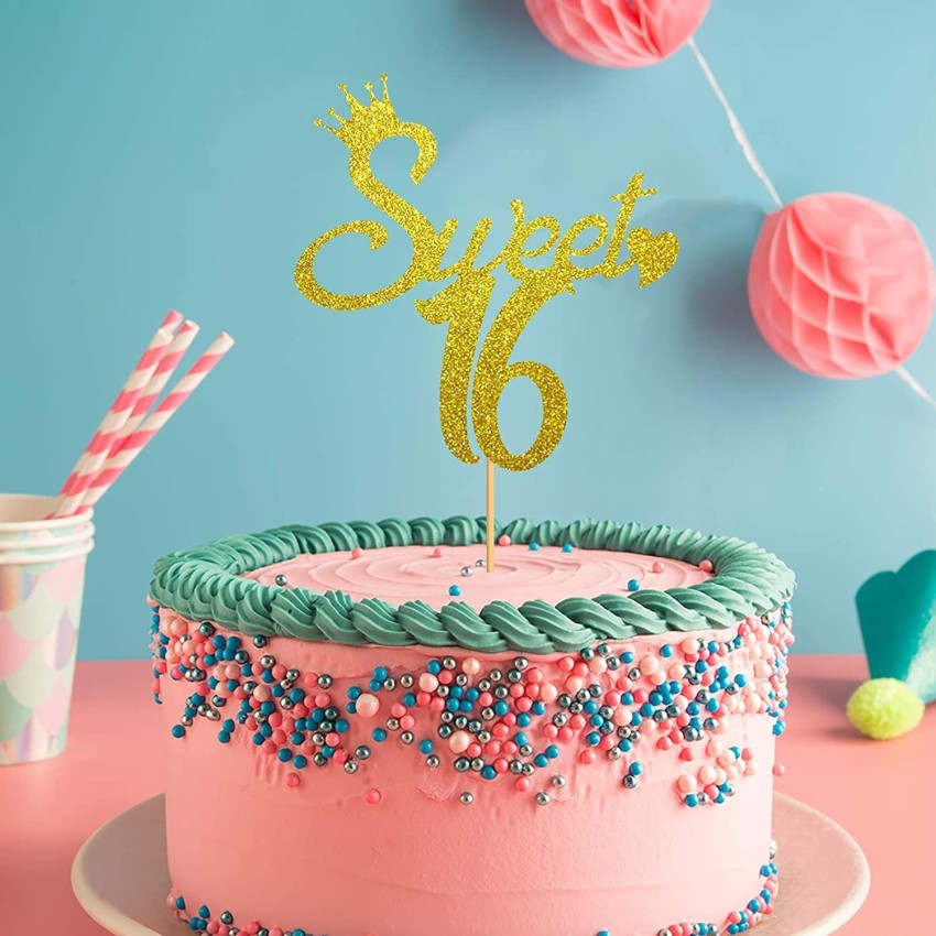 Coolest Number 16 Birthday Cake
