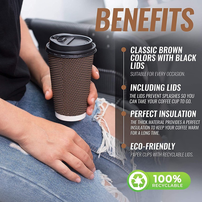 Plastic-free paper cups 200ml/300ml (Coffee To-Go)