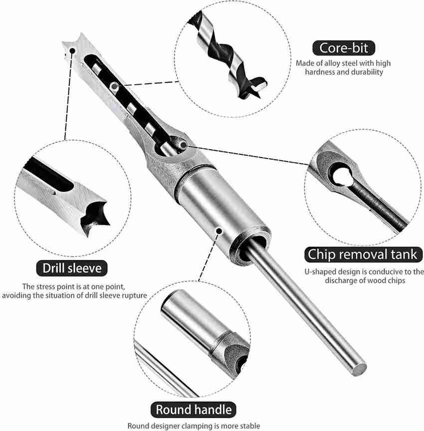 Square hole drill on sale bit