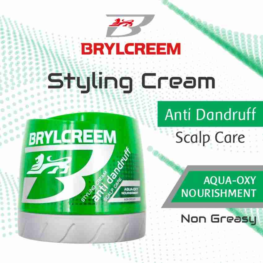 BRYLCREEM Imported Styling Cream, Anti-dandruff Scalp Care, AQUA