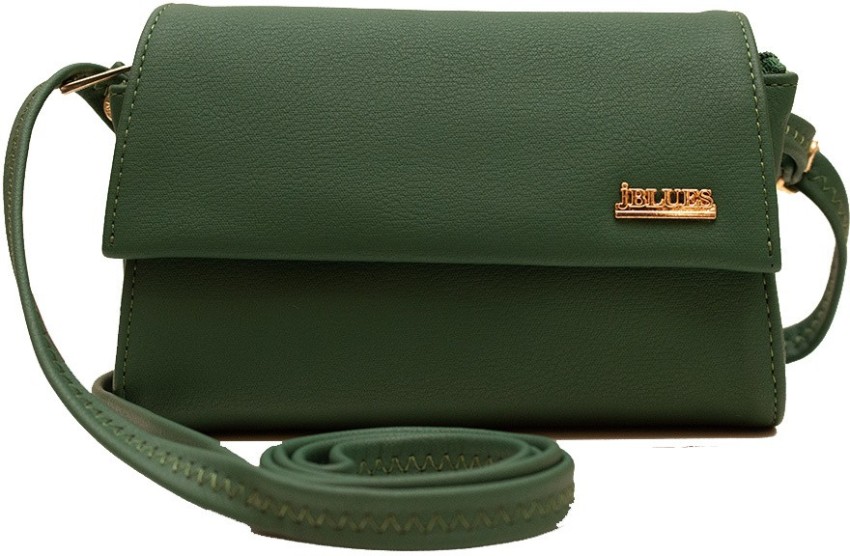 J Blues Green Sling Bag 02 DGREEN02 DARK GREEN Price in India Flipkart