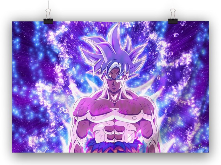 DelhiWallpapers Goku With Lighting Dragon Ball Z Self Adhesive 3D Anime  Poster, Sticker, Wallpaper (24*36 inches)