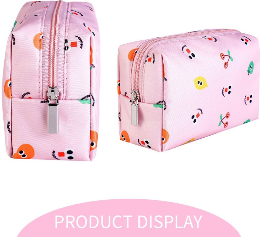 Miniso Fruity Fairy Trapezoidal Cosmetic Bag(Light Pink)