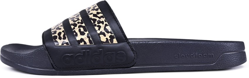 Adidas adilette slides discount leopard