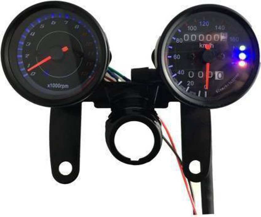 Vagary Dual Odometer Speedometer Universal For Bike Analog