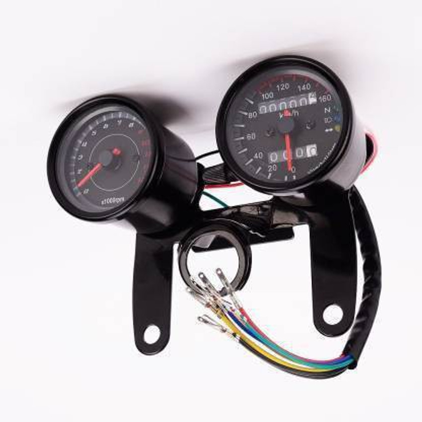 Vagary Dual Odometer Speedometer Universal For Bike Analog