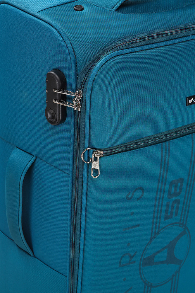 Verage Paris 59 Cms Teal Cabin Carry On Soft Suitcase Luggage Bag