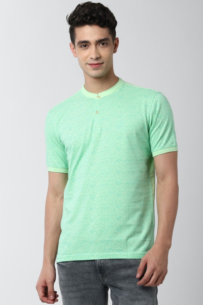 Peter England Green Crew Neck T-shirt