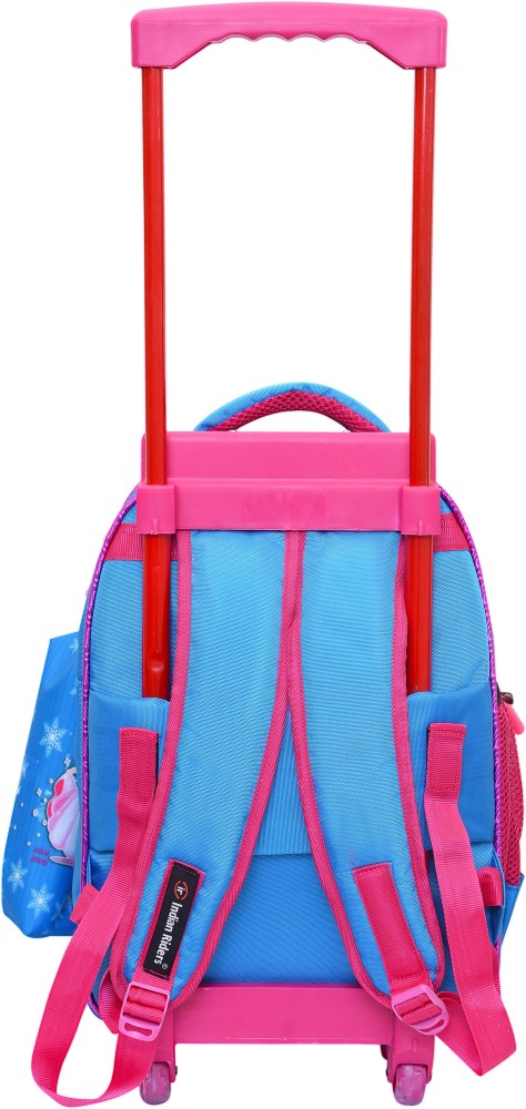 Buy Flyshine Nylon Trolley Bag School Backpack Wheeled Book Bag with 3  Group of Silence Wheels Online at desertcartINDIA