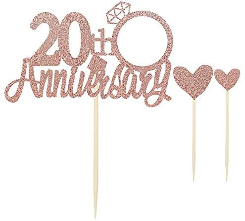 Details 77+ 20th anniversary cake topper super hot - awesomeenglish.edu.vn