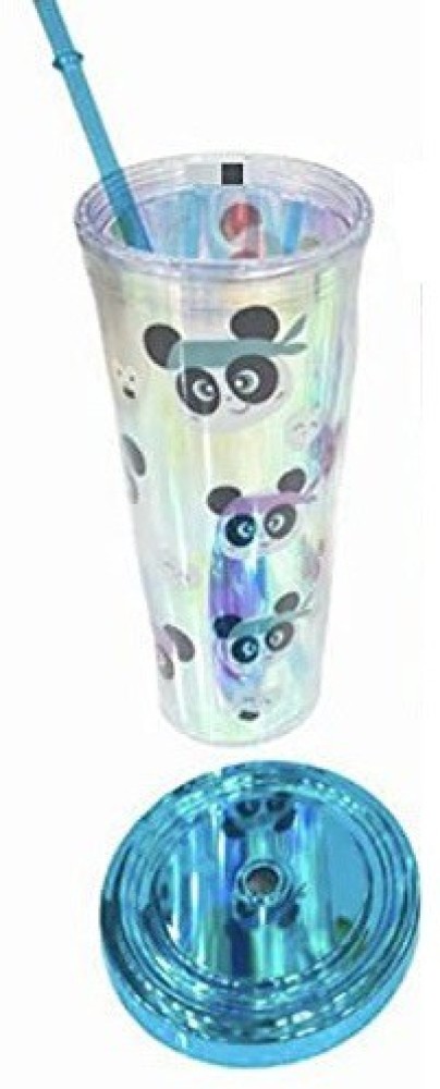 Bubble Panda Cup & Straw Set