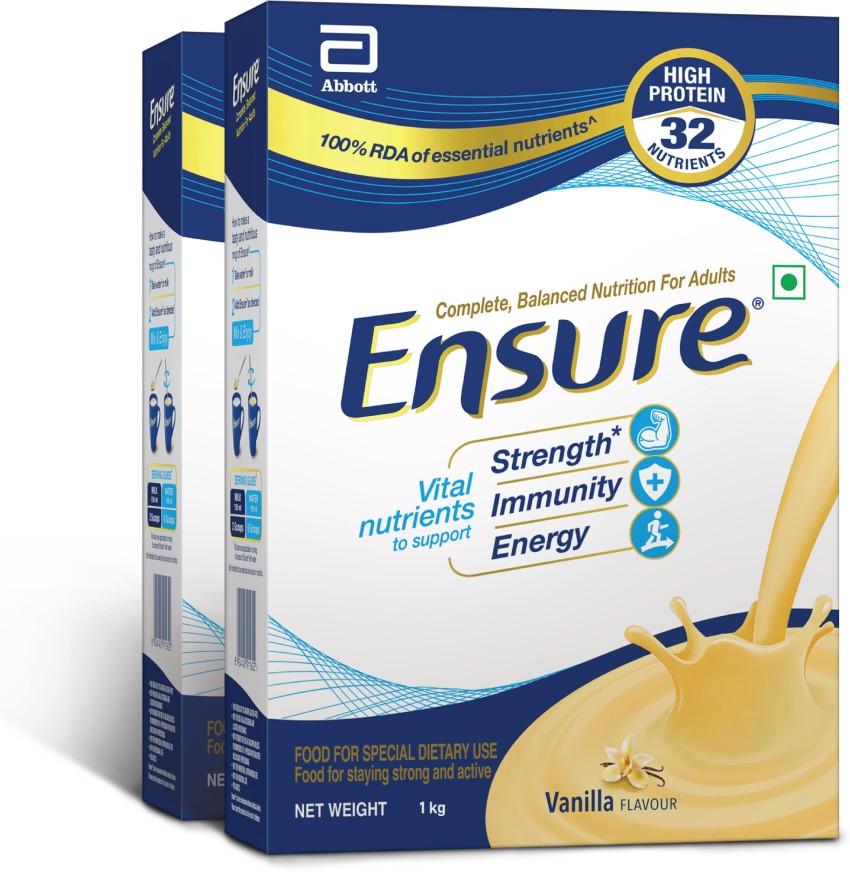 ENSURE Complete, Balanced Nutrition Health Drink Vanilla Price in India -  Buy ENSURE Complete, Balanced Nutrition Health Drink Vanilla online at