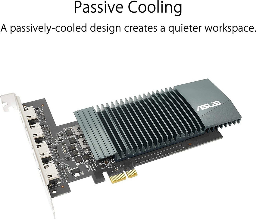 ASUS NVIDIA NVIDIA GeForce GT 710 Graphics Card PCIe 2.0 2GB
