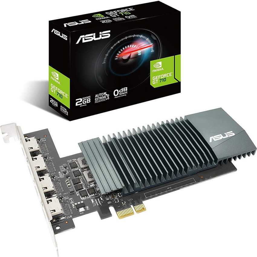 ASUS NVIDIA NVIDIA GeForce GT 710 Graphics Card PCIe 2.0 2GB