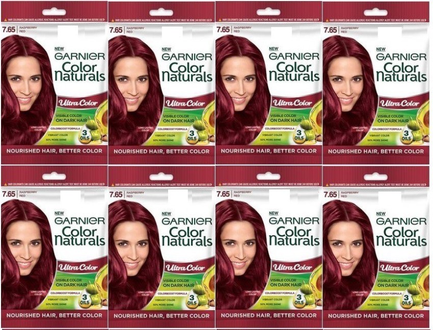 GARNIER Color Naturals Creme Riche Nourishing Hair Color 765 Raspberry Red  8  Rasperry Red 765  Price in India Buy GARNIER Color Naturals Creme  Riche Nourishing Hair Color 765 Raspberry Red