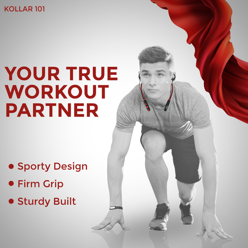 Foxin FWE 101 Kollar Sports Neckband Bluetooth Headset Price in