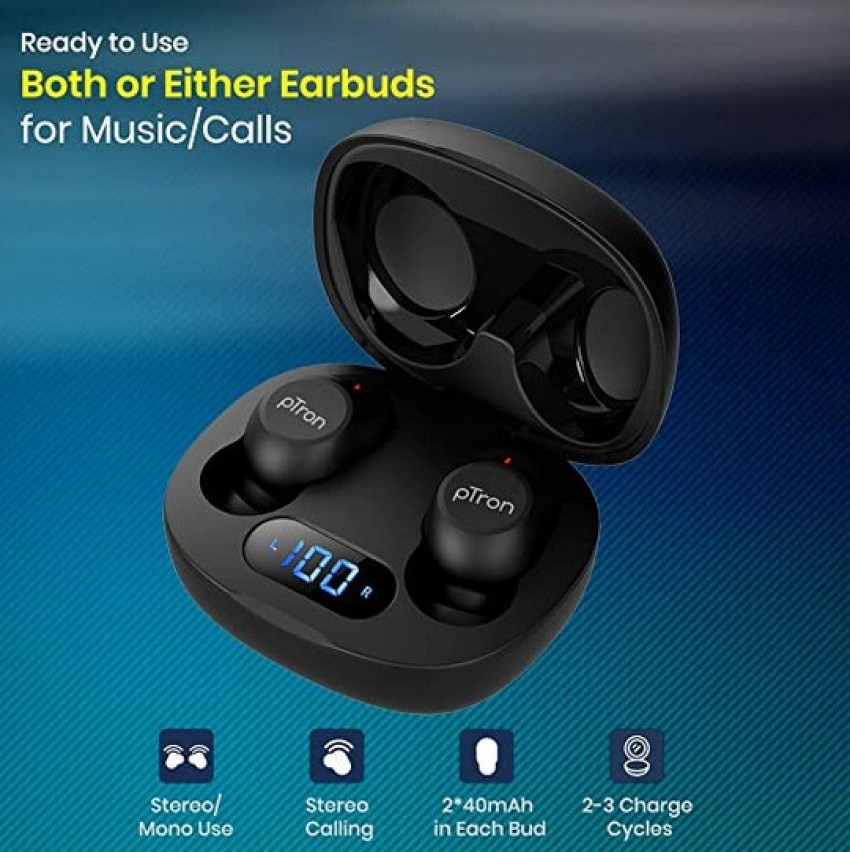 PTron Bassbuds Pro Bluetooth 5.1 Bluetooth Headset Price in India