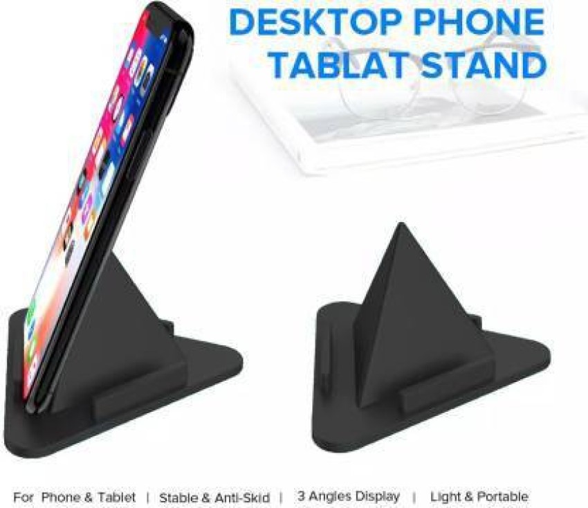 Pyramid Mobile Holder Stand Universal Desk Table Triangle Shape phone Mount  Anti Slip Safe Multi Angle