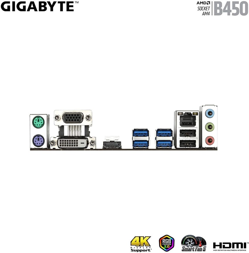 gigabyte b450m s2h amd am4 micro atx motherboard