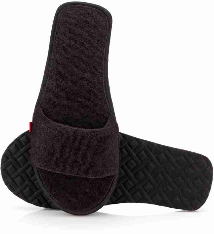 Men's open toe on sale slippers